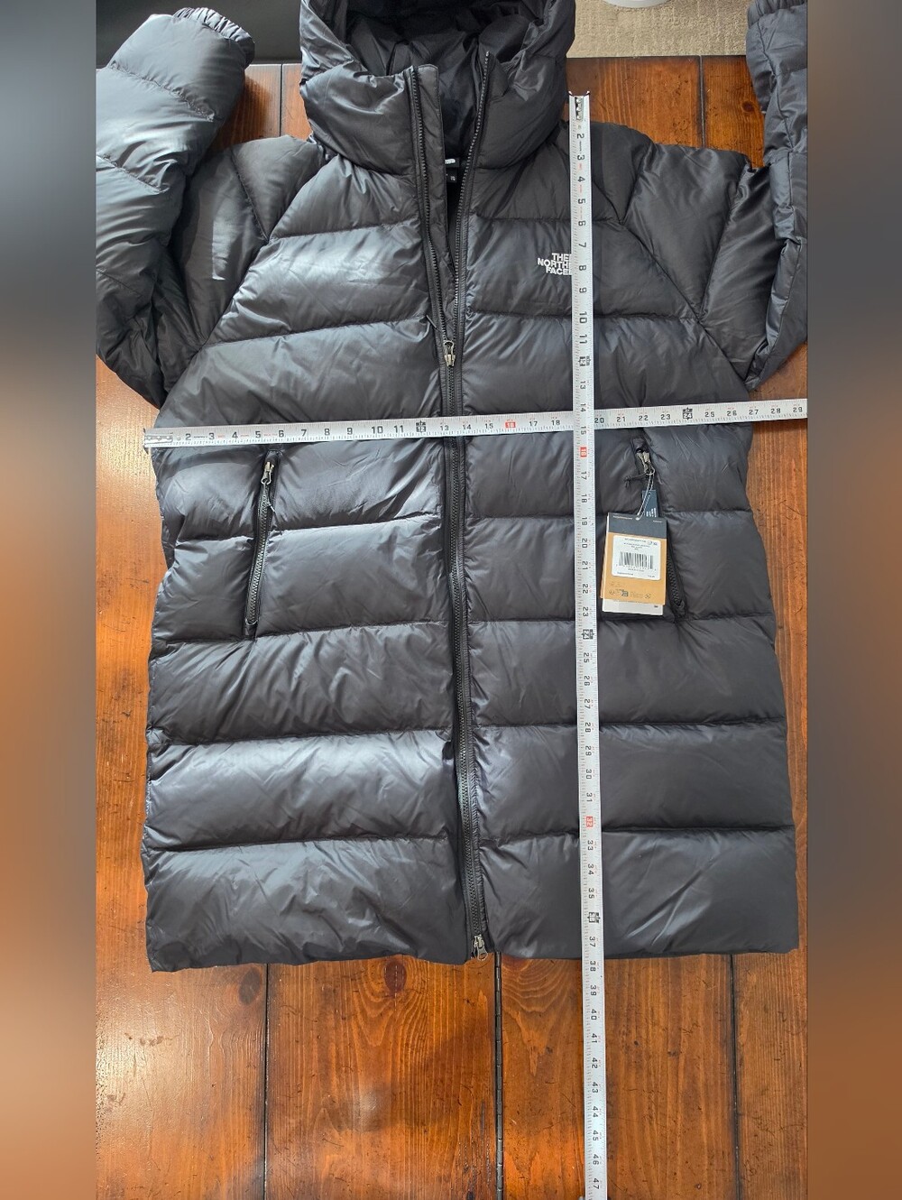The North Face Down Hooded Parka Black 600 Fill Long Puffer Jacket Men's Sz XXL - Picture 13 of 14